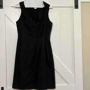 J crew ruffle collar cotton dress